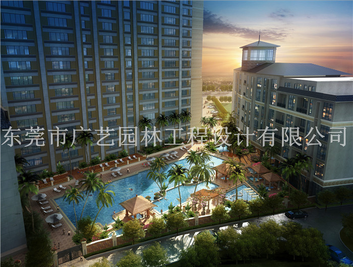 04泳池區(qū)鳥瞰